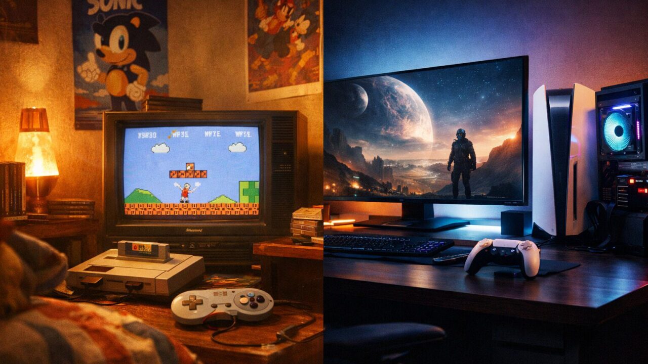 Retro vs Modern: Πώς άλλαξε η εμπειρία gaming από τα 90s